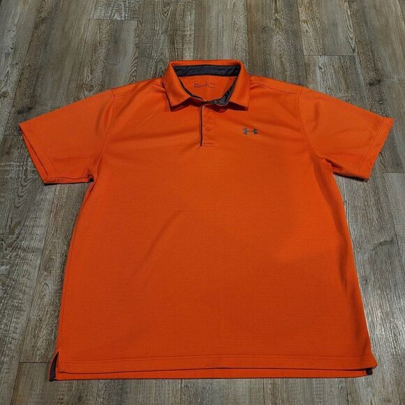 Under Armour Loose Fit Heat Gear Short Sleeved Golf Polo Shirt Men's Size XL - Picture 1 of 6